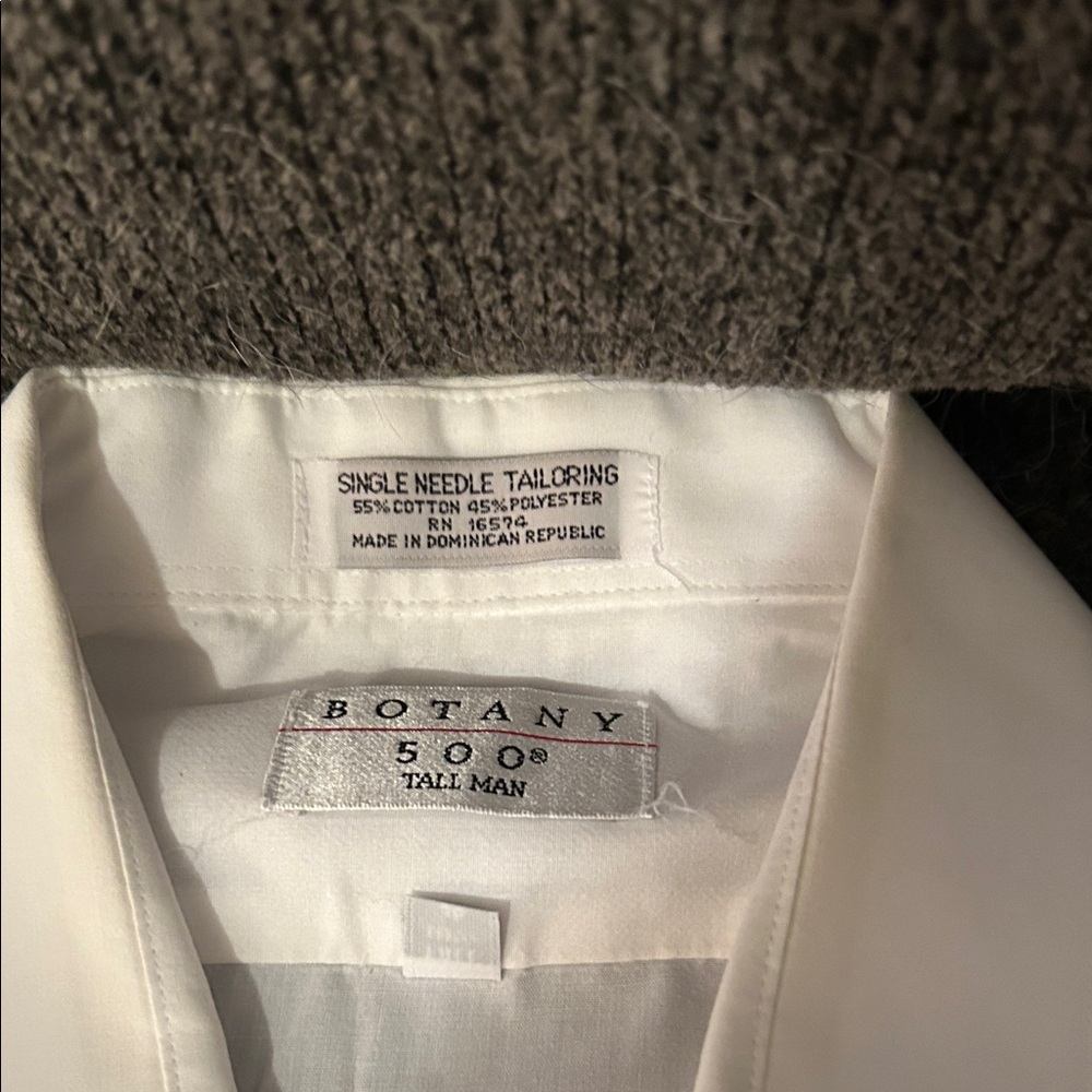 Botany 500 Men's White Dress Shirt